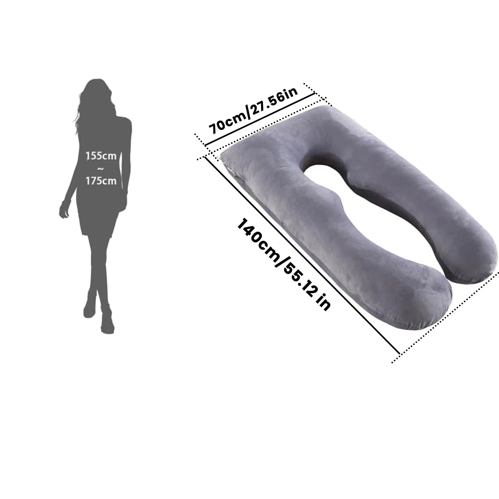 U-Shaped Full Body Pillow