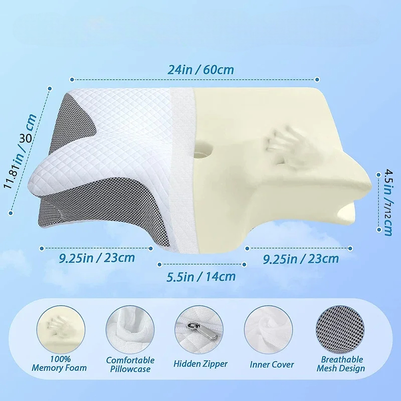 Memory Foam Cervical Support Pillow